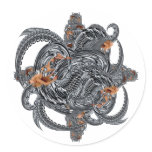 Fantasy white sticker