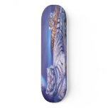 Fantasy White Tiger Cat Custom Skate Board