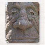 Fantasy Wood Carving Old Face in the Tree mousepads