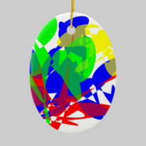 Farbkleckse abstrakt color splots abstract ornaments