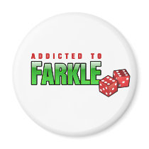 FARKLE - addicted Fridge Magnets