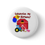 Farm 1st Birthday buttons