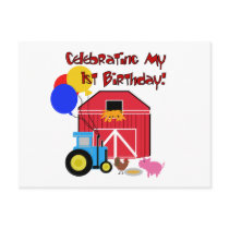 Farm 1st Birthday Tshirts and Gifts
