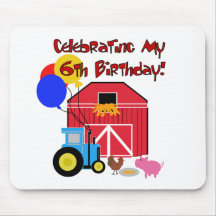 Farm 6th Birthday Mousepad