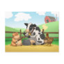 Farm Animal Jug Band Postcard