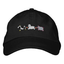 Farm Animals Embroidered Baseball Cap