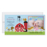 Farm Animals PHOTO Birth Announcement