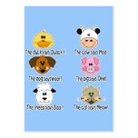 Farm Animals Sounds business cards
