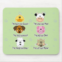 Farm Animals Sounds Mouse Mat