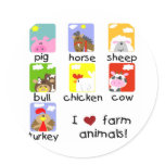 Farm Animals Tshirts and Gifts stickers