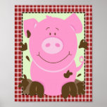 FARM BABIES PIG 8x10 BABY NURSERY ROOM PRINT