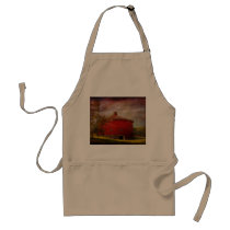 Farm - Barn - Red round barn Aprons