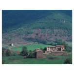 Farm buildings, Lentiourel, France in Europe flyers