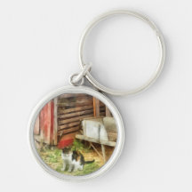 Farm Cat Key Chain
