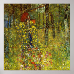 Farm Garden with Crucifix by Gustav Klimt Posters