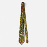 Farm Garden with Crucifix by Gustav Klimt Custom Ties