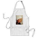 Farm Girl With A White Head Scarf By Leibl Wilhelm aprons
