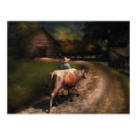 Farm - Going to milk Mabel Post Card