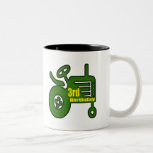 Farm Tractor 3rd Birthday Gifts Mug