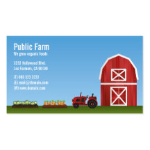 Farm Vegetable Farmer Business Card