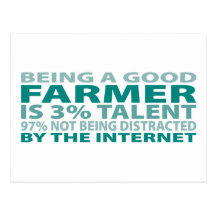 Farmer 3% Talent Postcard