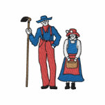 Farmer and Wife embroidered shirts