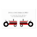 Farmer Farm Supply Agriculture Red Tractor Business Card