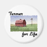 Farmer for Life Refrigerator Magnets