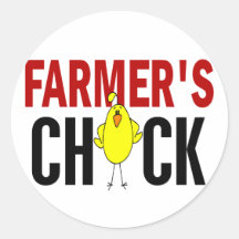 Farmer’s Chick Round Stickers