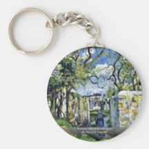 Farmer With Wheelbarrow,  By Pissarro Camille Keychains