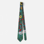 Farmergarden with Sunflower by Gustav Klimt Neck Ties