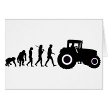 Farmers Evolution of Farming Farm Tractor Drivers Cards