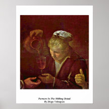 Farmers In The Milling Detail By Diego Velazquez Poster