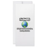 Farmers...Making the World a Better Place rack cards