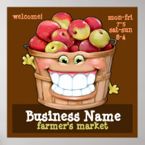 Farmer's Market Apple Orchard Flea Market promo LG Print