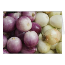 Farmers Market Onions Greeting Card