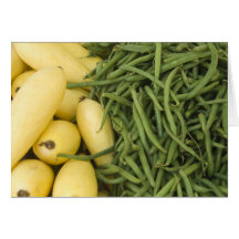 Farmers Market Yellow Squash and Beans Card