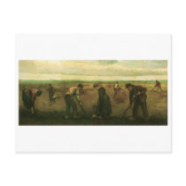 Farmers Planting Potatoes, Vincent van Gogh Postcards