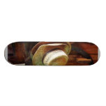 Farmer's Staw Hats Custom Skate Board