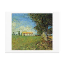 Farmhouse in a Wheat Field, Vincent van Gogh Postcards