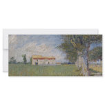 Farmhouse in a Wheat Field, Vincent Van Gogh rack cards