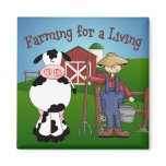 Farming Cartoon Magnet