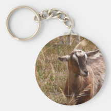 Farming goats key chain