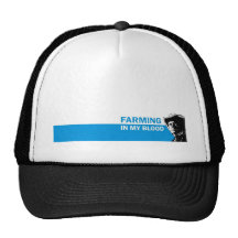Farming in my blood, gift for a farmer or rancher mesh hat