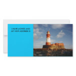 FARNE  LIGHTHOUSE ENGLAND PHOTO CARD TEMPLATE