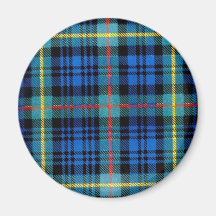 FARQUHARSON FAMILY TARTAN FRIDGE MAGNET