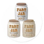Fart Jar Time Capsules Round Stickers