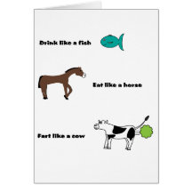 Fart Like a Cow card