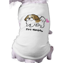 Fart Machine (shih tzu puppy cut) Doggie T-shirt