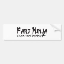 FART NINJA BUMPER STICKER